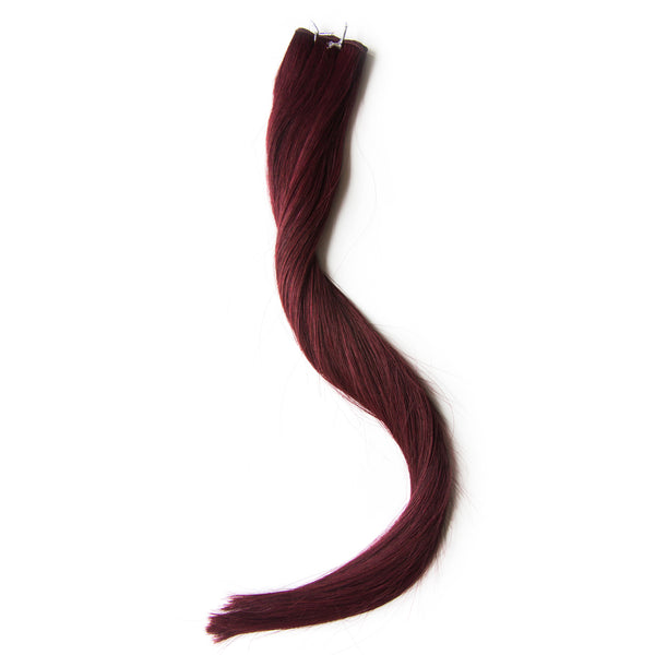 Red Napa Valley Hand Tied Hair Extensions
